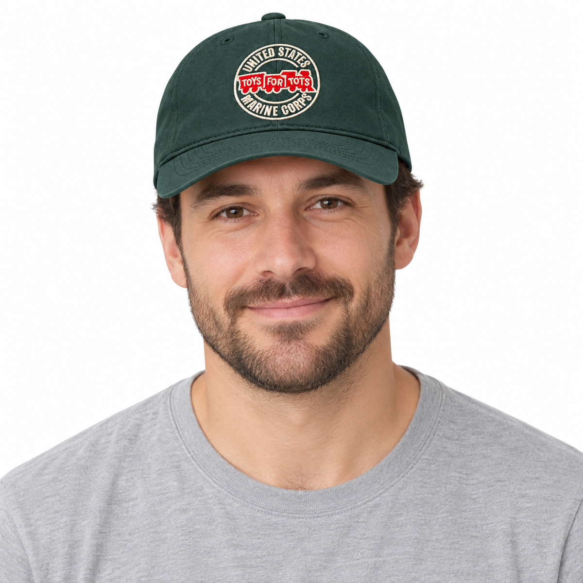 Forest Green TFT Circle Embroidered Hat