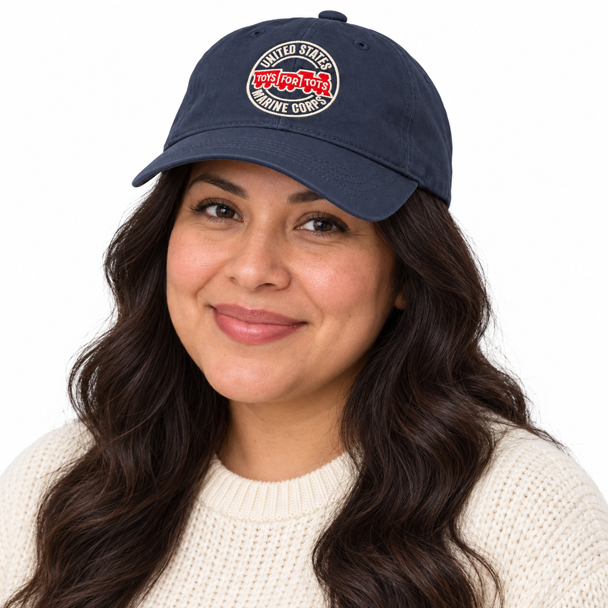 Navy TFT Circle Embroidered Hat