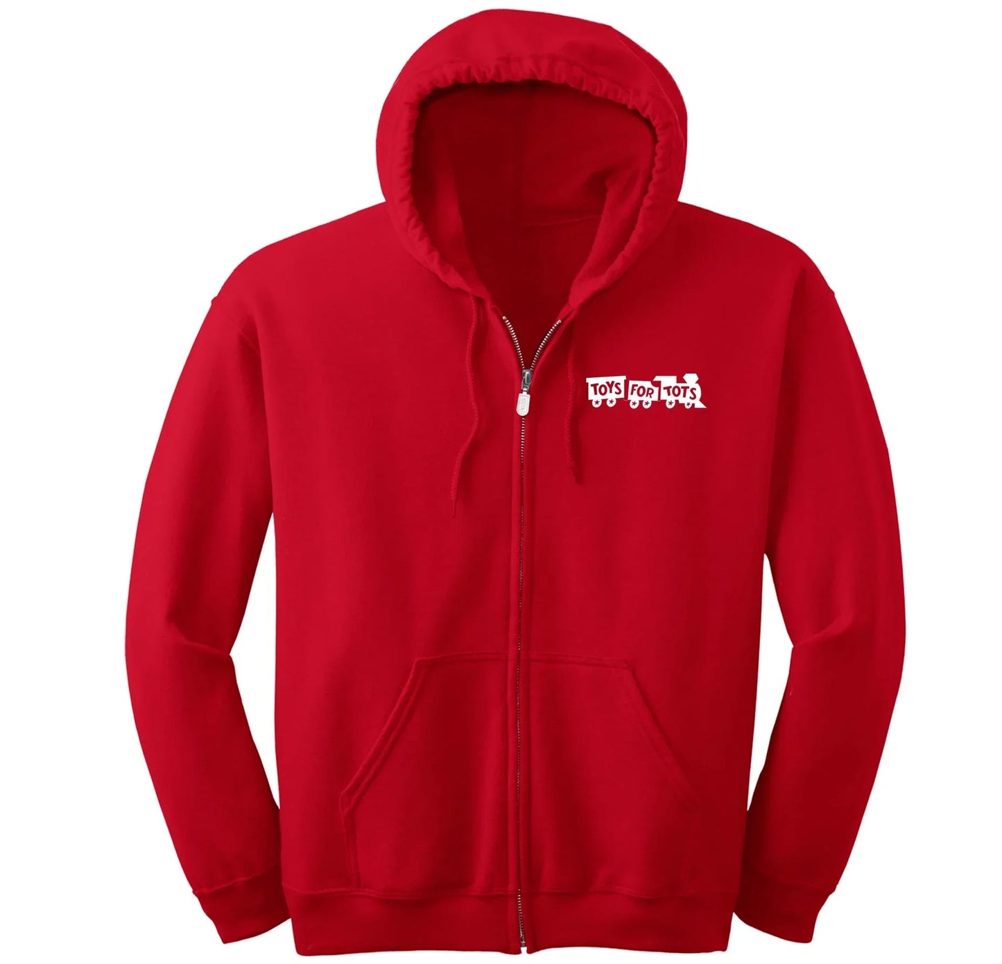 White Train Screen Printed Full-Zip Hoodie - TFT GIFT SHOP