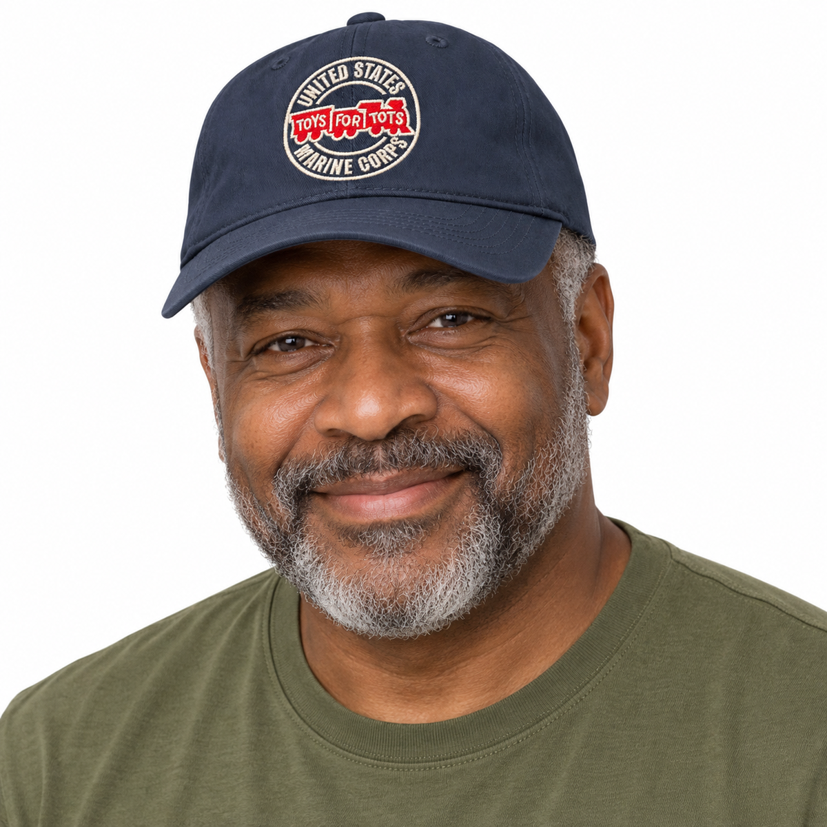 Navy TFT Circle Embroidered Hat