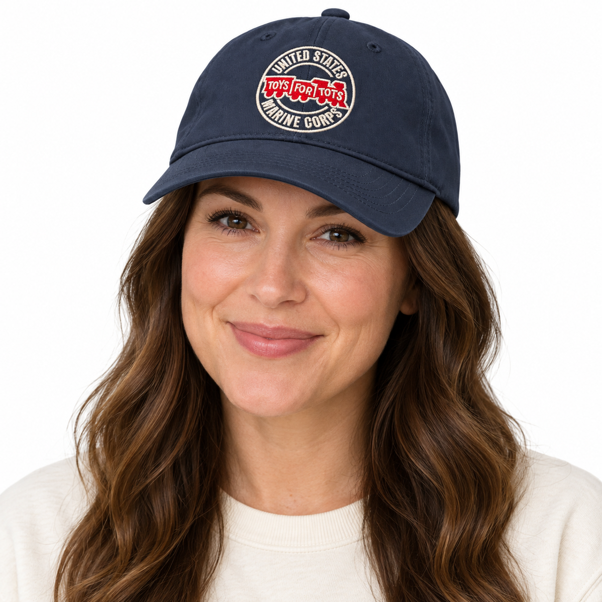 Navy TFT Circle Embroidered Hat