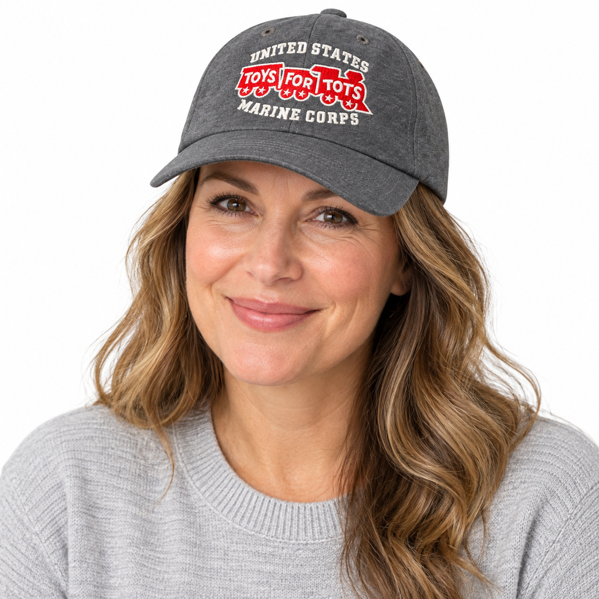 Heather Gray TFT Train Embroidered Hat