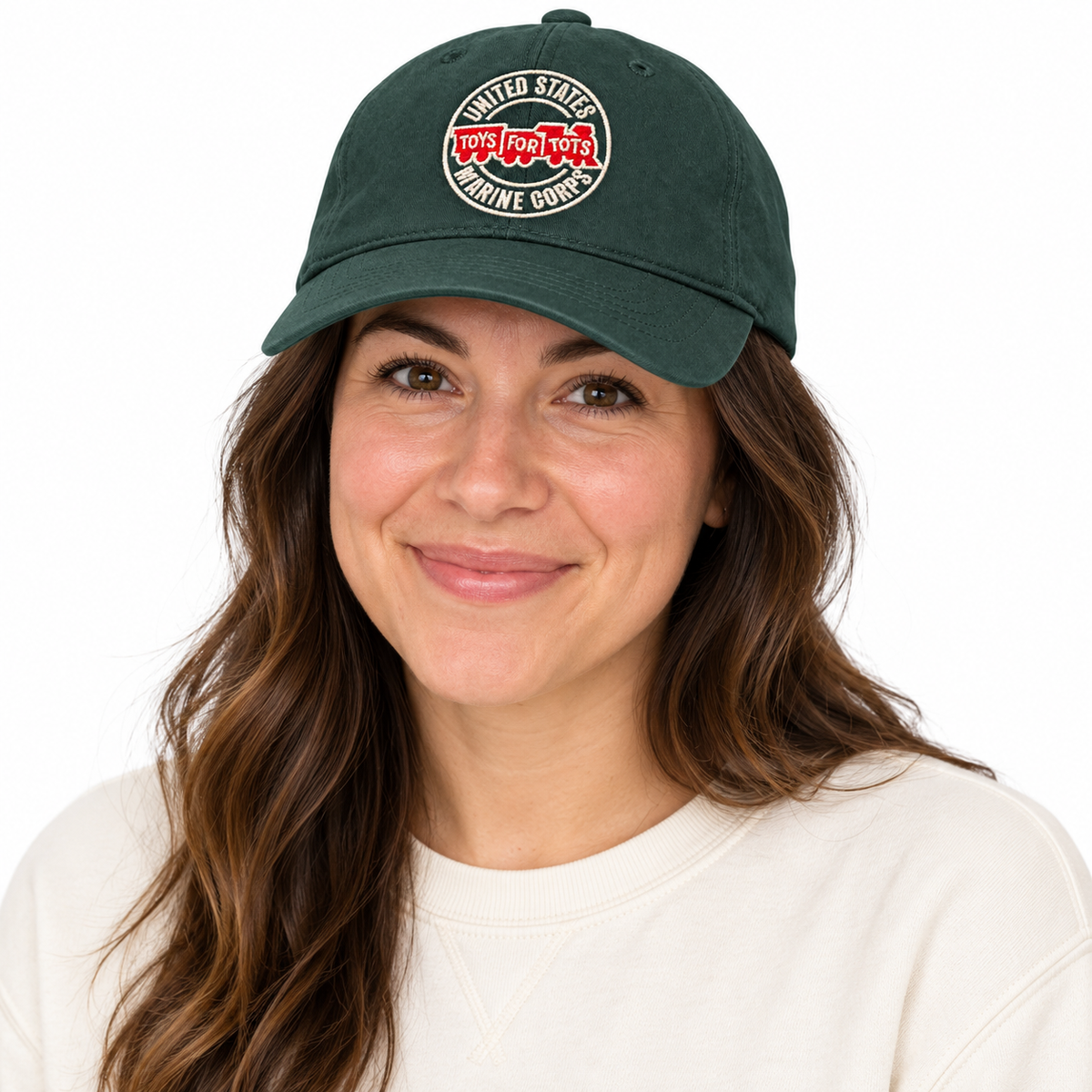 Forest Green TFT Circle Embroidered Hat
