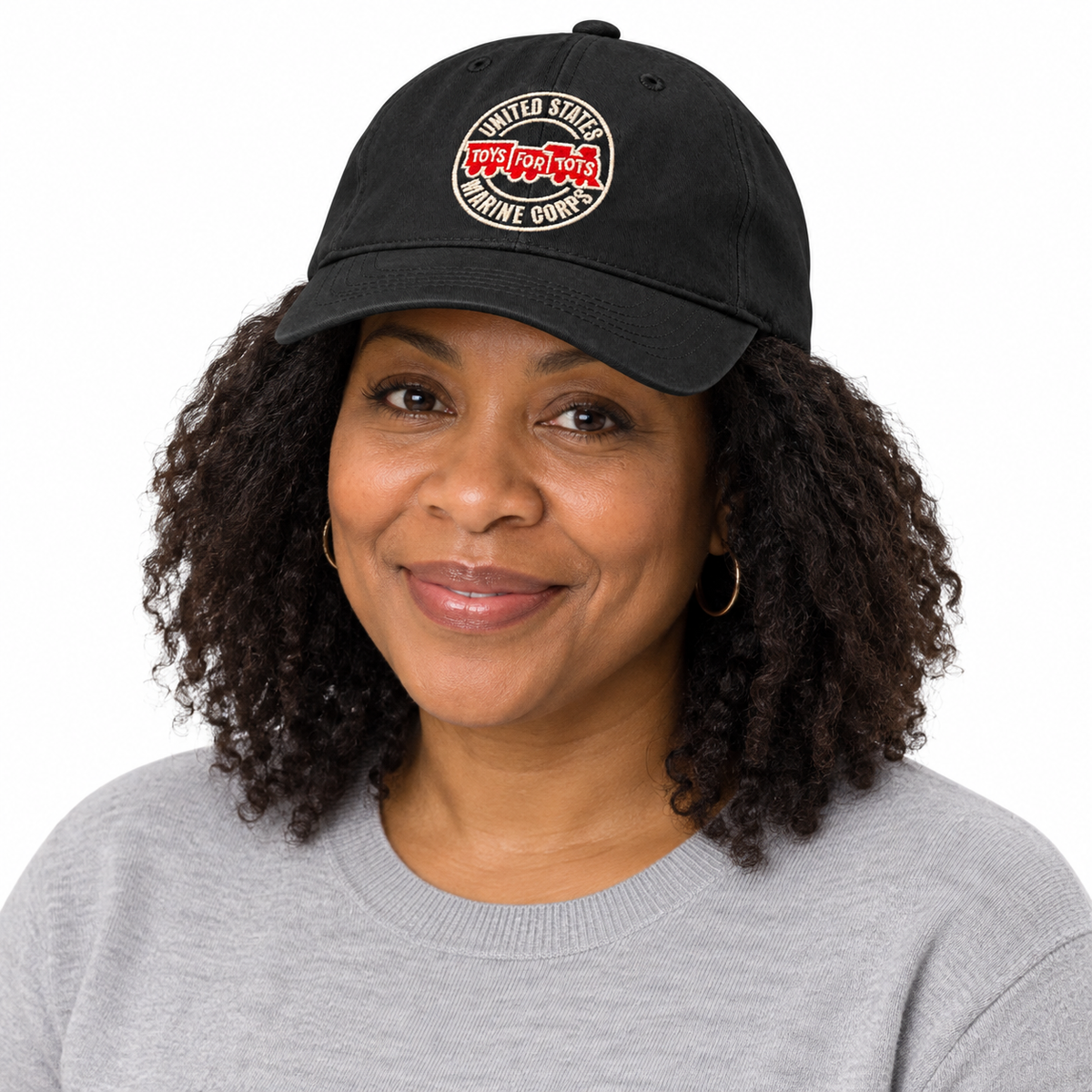 Black TFT Circle Embroidered Hat