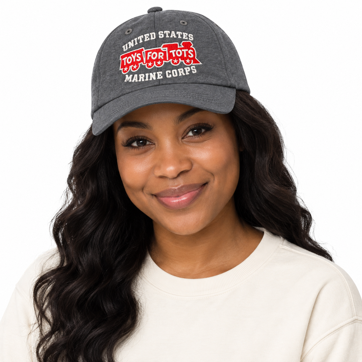 Heather Gray TFT Train Embroidered Hat