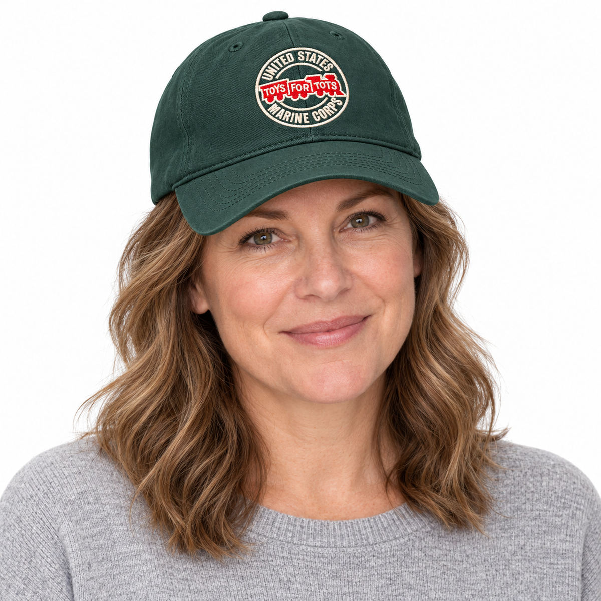 Forest Green TFT Circle Embroidered Hat