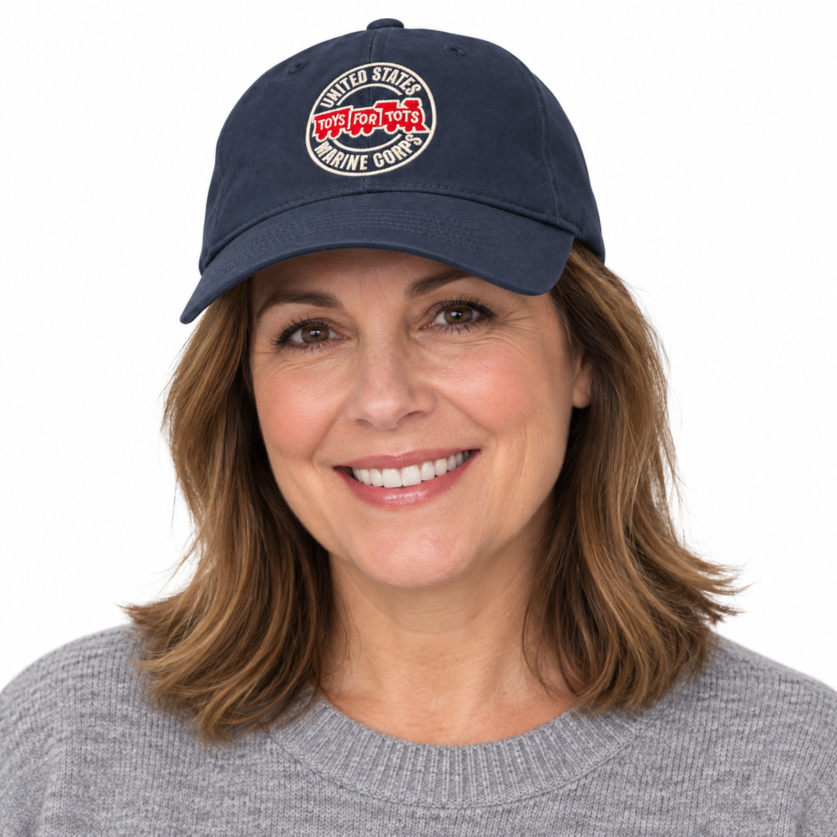 Navy TFT Circle Embroidered Hat
