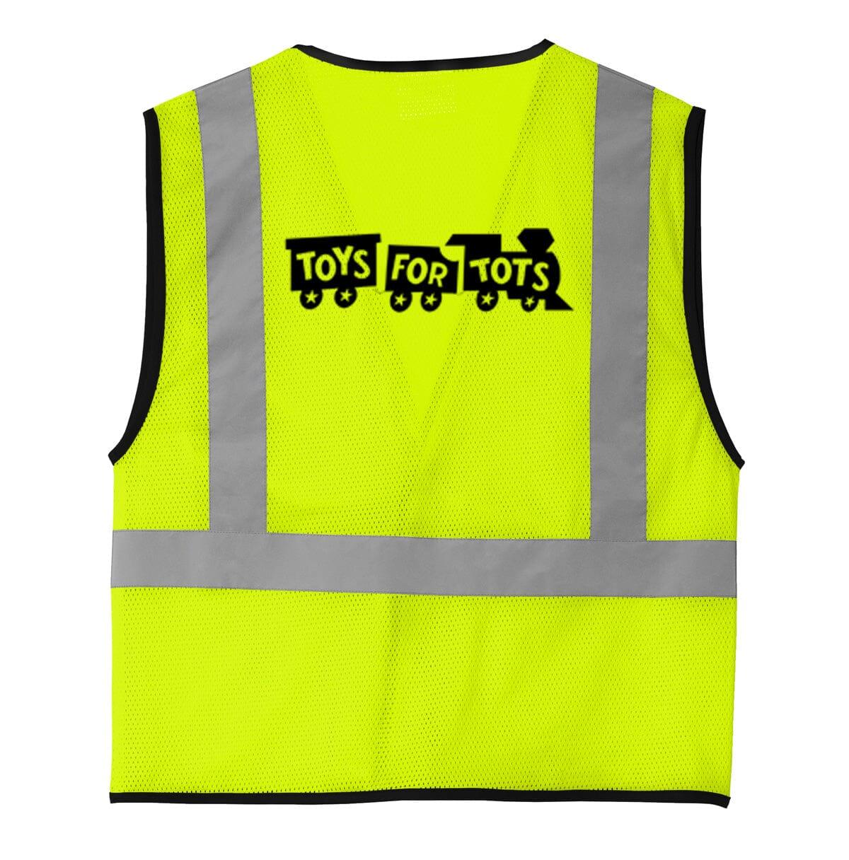 Safety Yellow Mesh One-Pocket Vest - TFT GIFT SHOP
