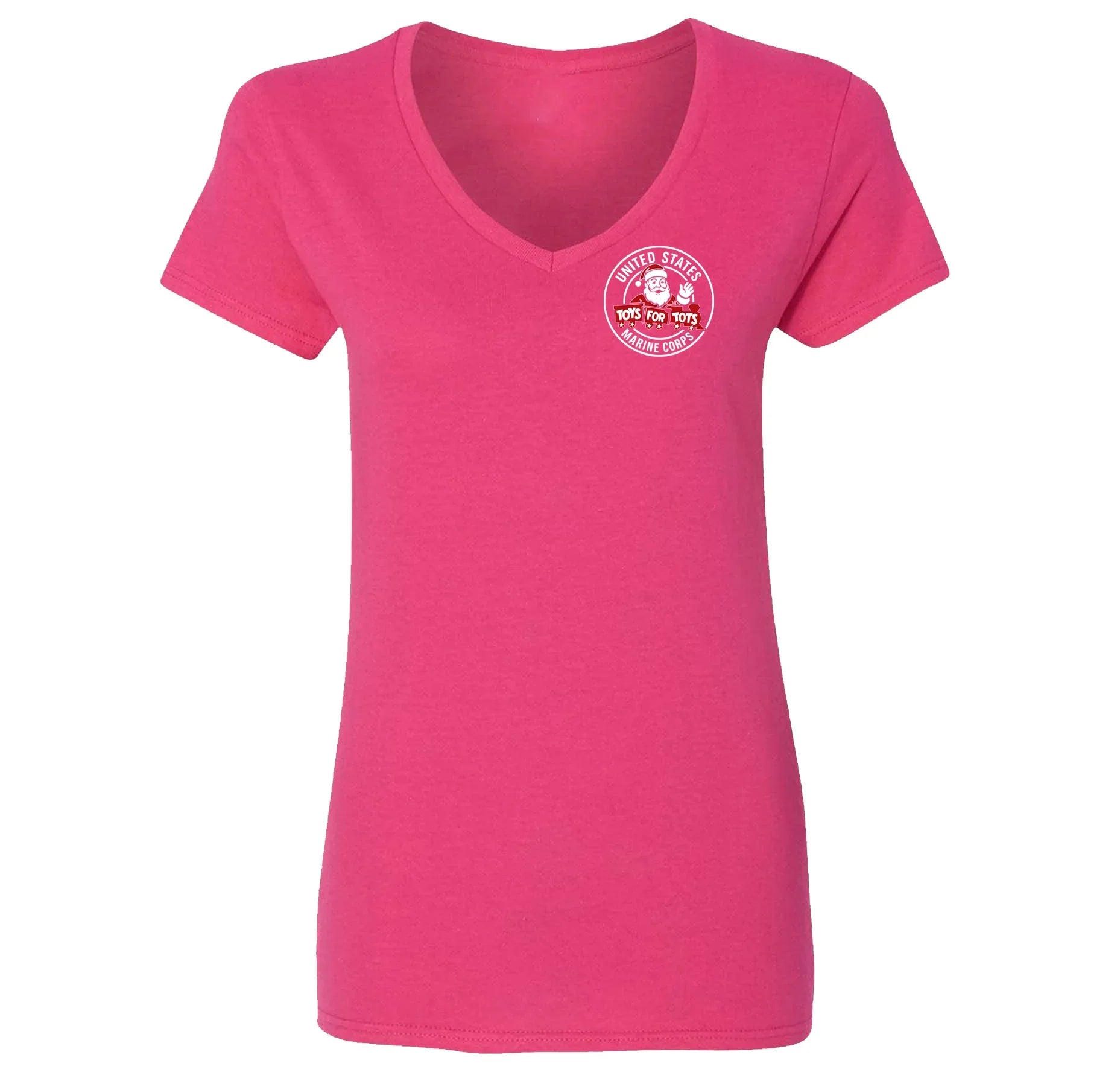 Circle Santa TFT Chest Seal Women's V-Neck - TFT GIFT SHOP
