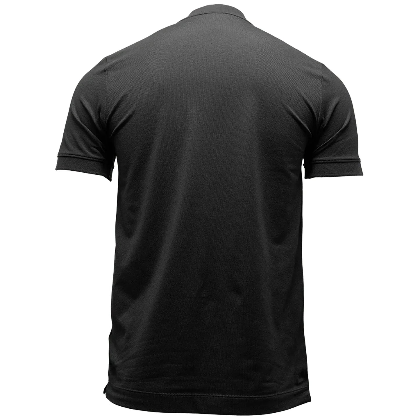 Mock Neck Stretch Pique Henley with Circle Chest Seal - TFT GIFT SHOP