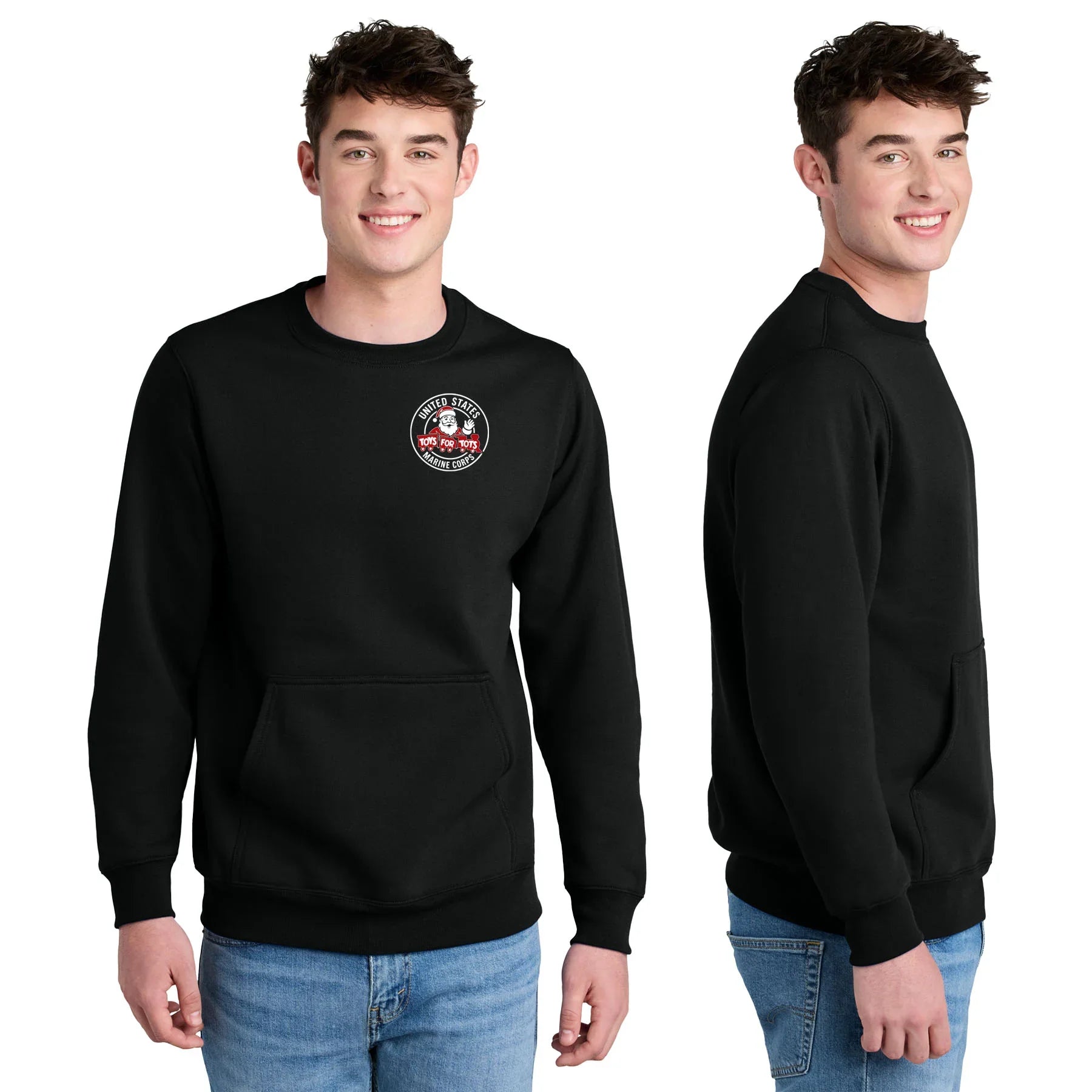 Pocket Sweatshirts with TFT Santa Chest Seal - TFT GIFT SHOP