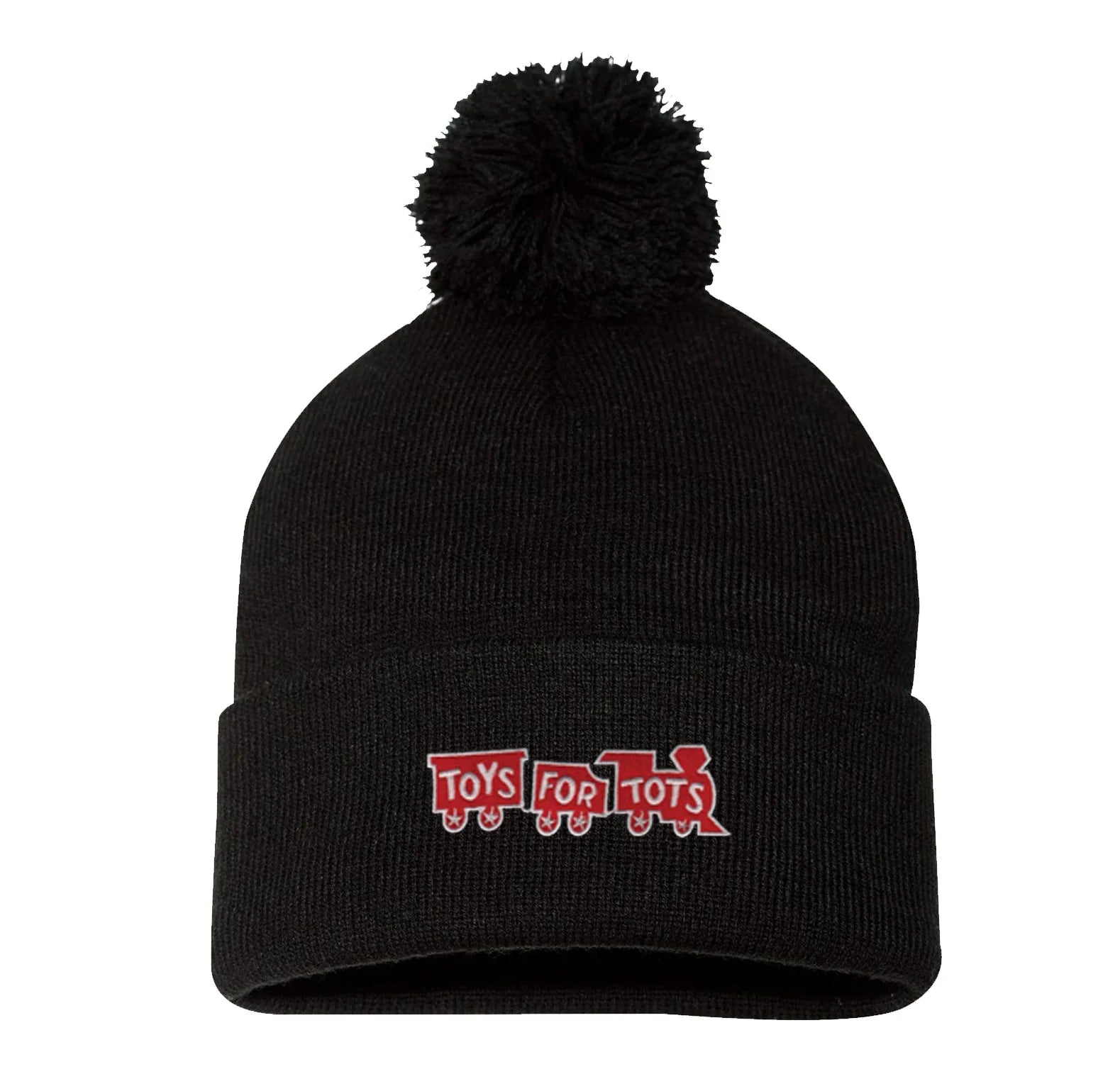 TFT Pom-Pom Embroidered Beanies - TFT GIFT SHOP