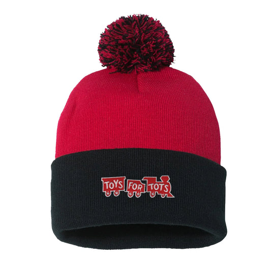 TFT Pom-Pom Embroidered Beanies - TFT GIFT SHOP