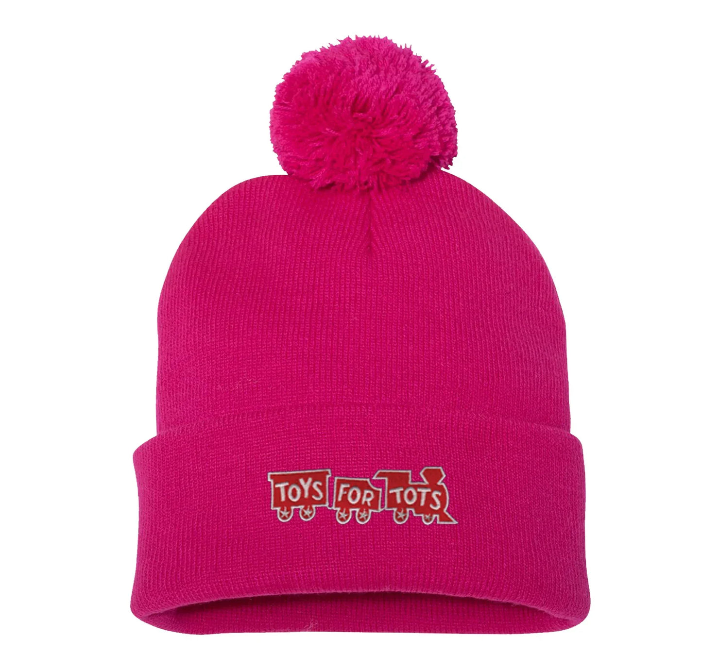 TFT Pom-Pom Embroidered Beanies - TFT GIFT SHOP