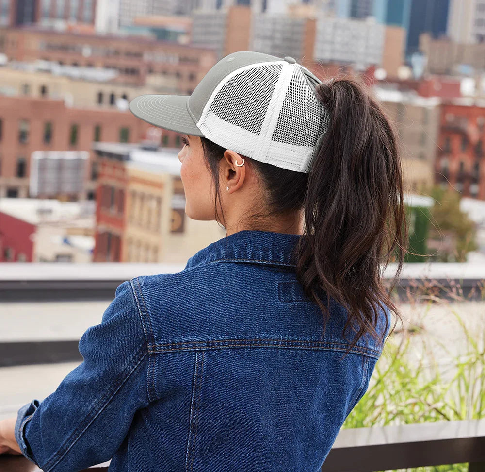 Women's Snapback Ponytail Trucker Cap - TFT GIFT SHOP
