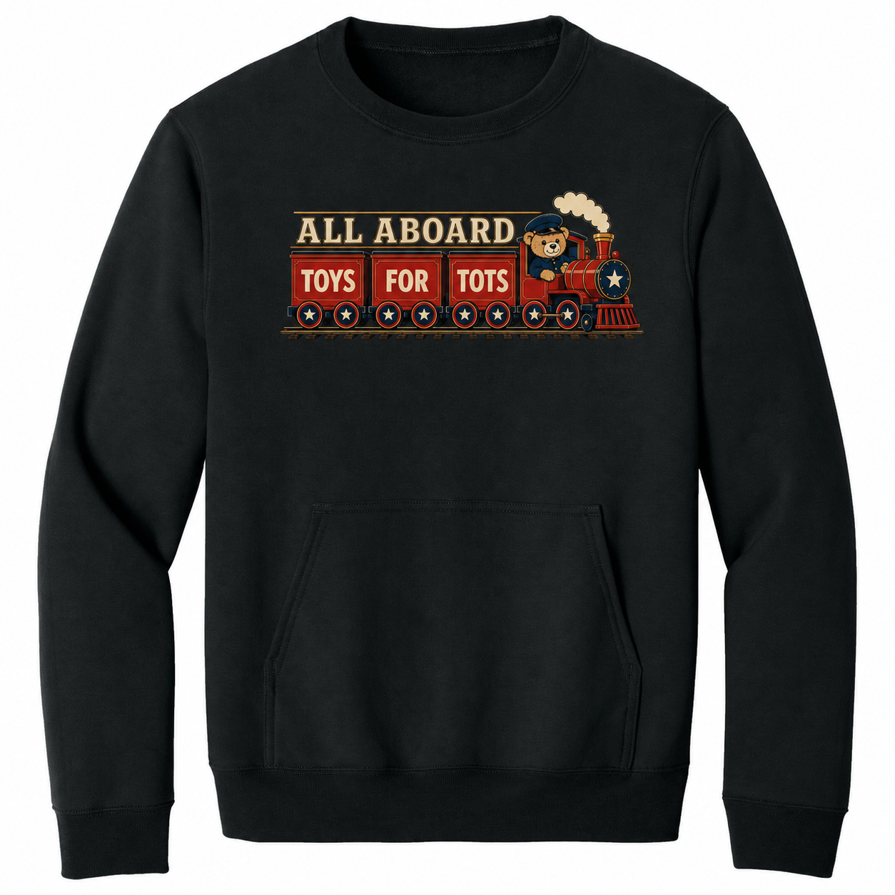All Aboard Pocket Sweatshirt - Black