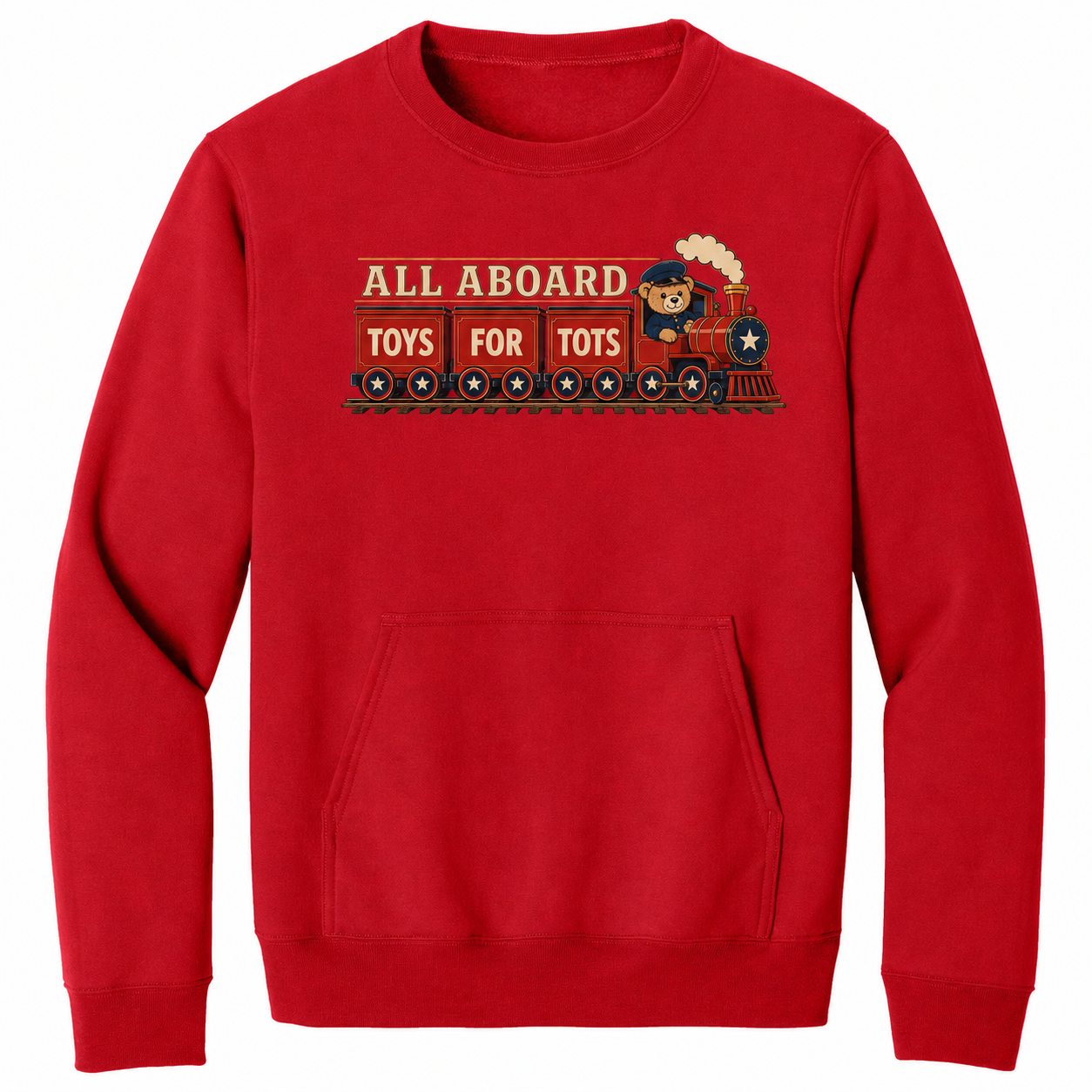 All Aboard Pocket Sweatshirt - Red