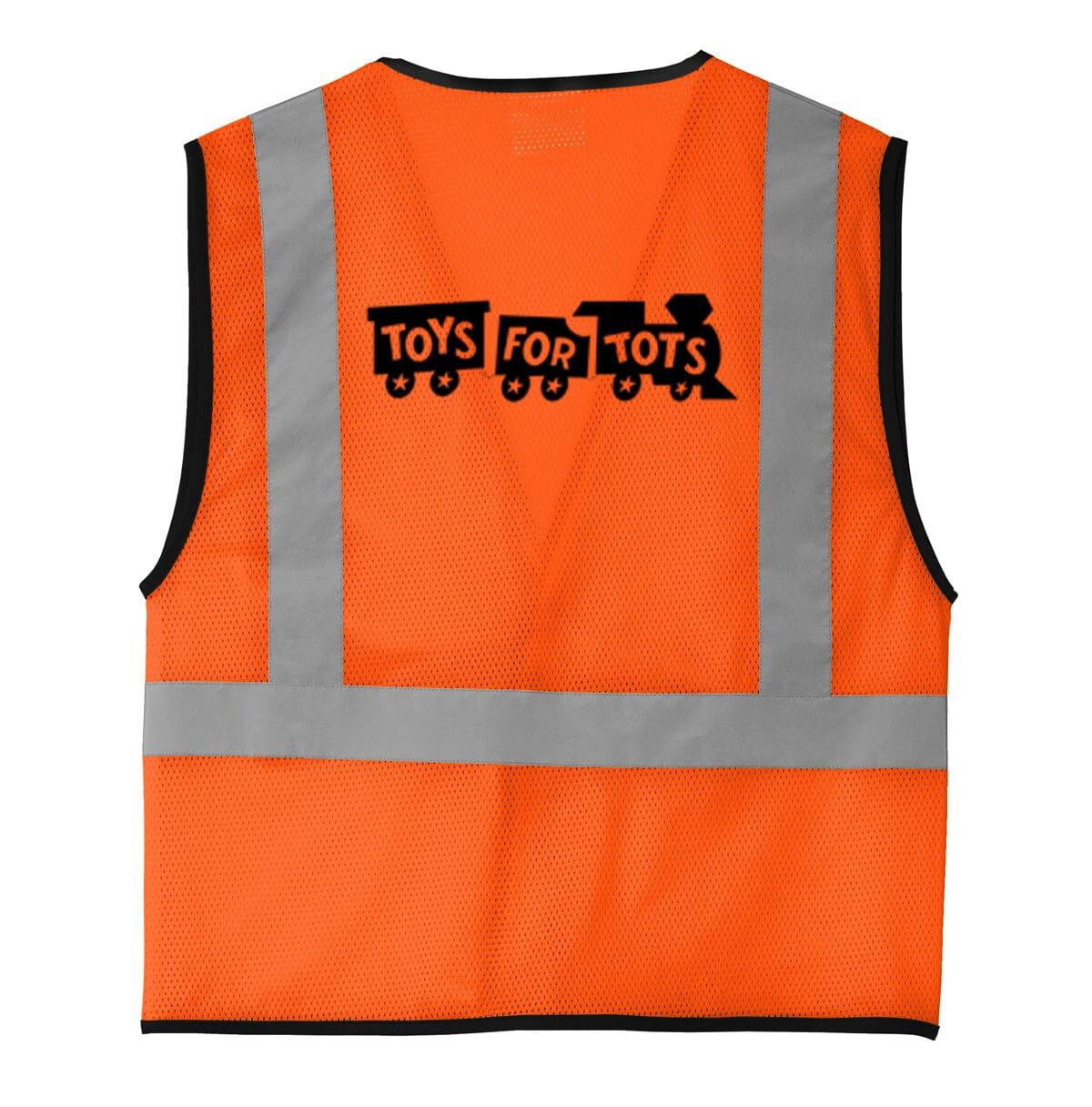 Safety Orange Mesh One-Pocket Vest - TFT GIFT SHOP