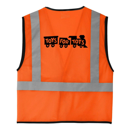 Safety Orange Mesh One-Pocket Vest - TFT GIFT SHOP