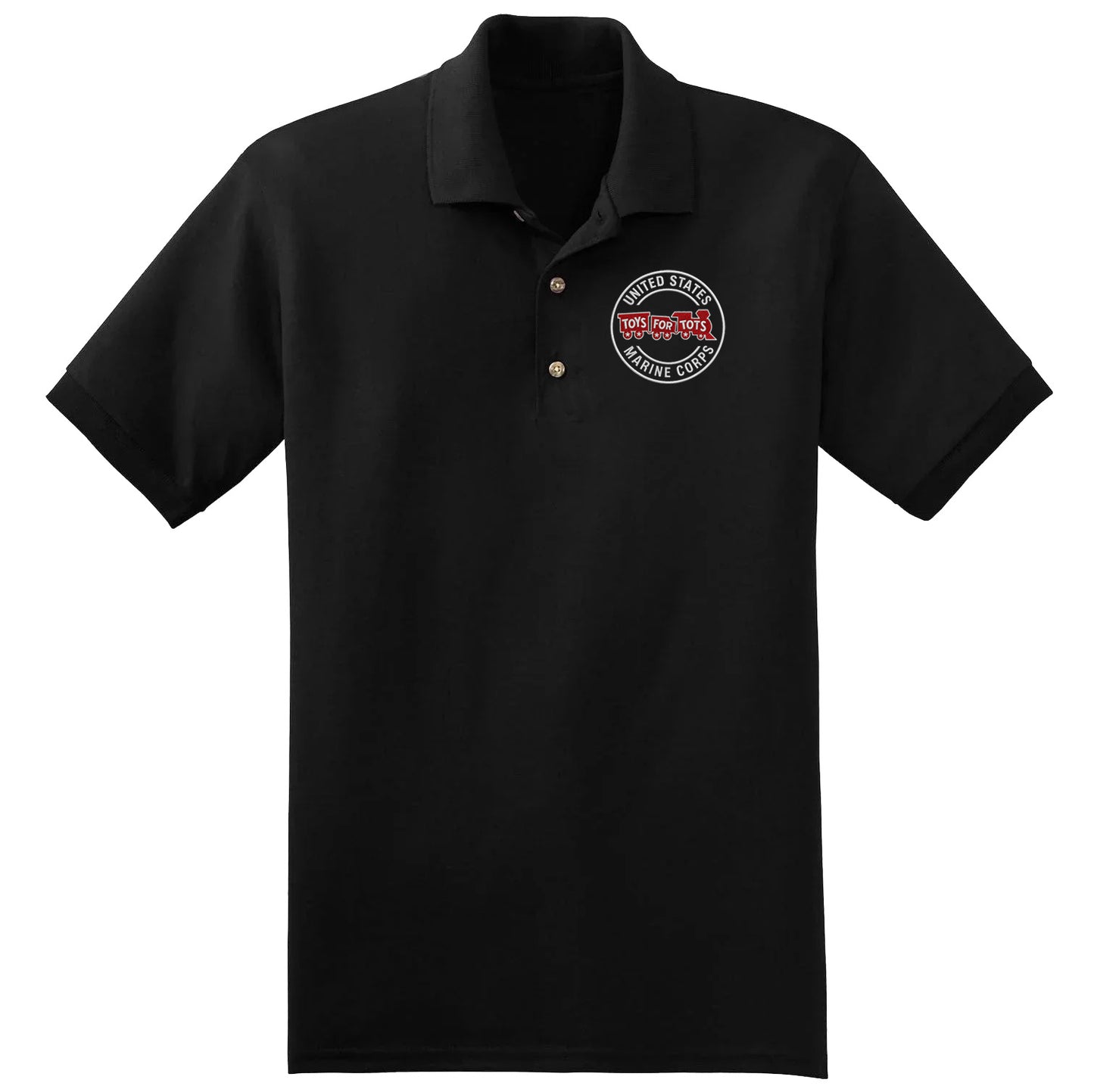 Embroidered Circle Chest Seal Polo
