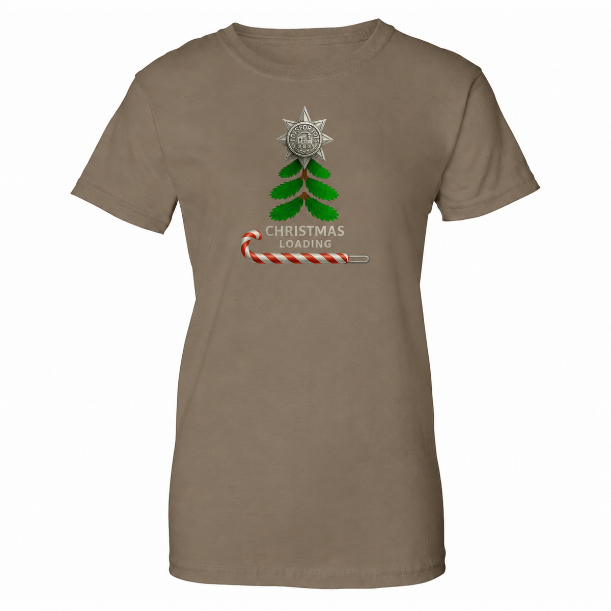Christmas Loading Women's T-Shirt — COYOTE