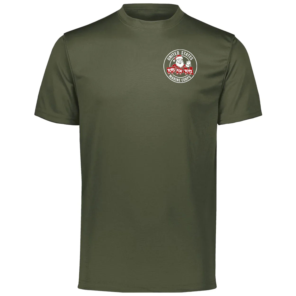Santa Circle TFT Chest Seal Dri-Fit Performance T-Shirt - TFT GIFT SHOP