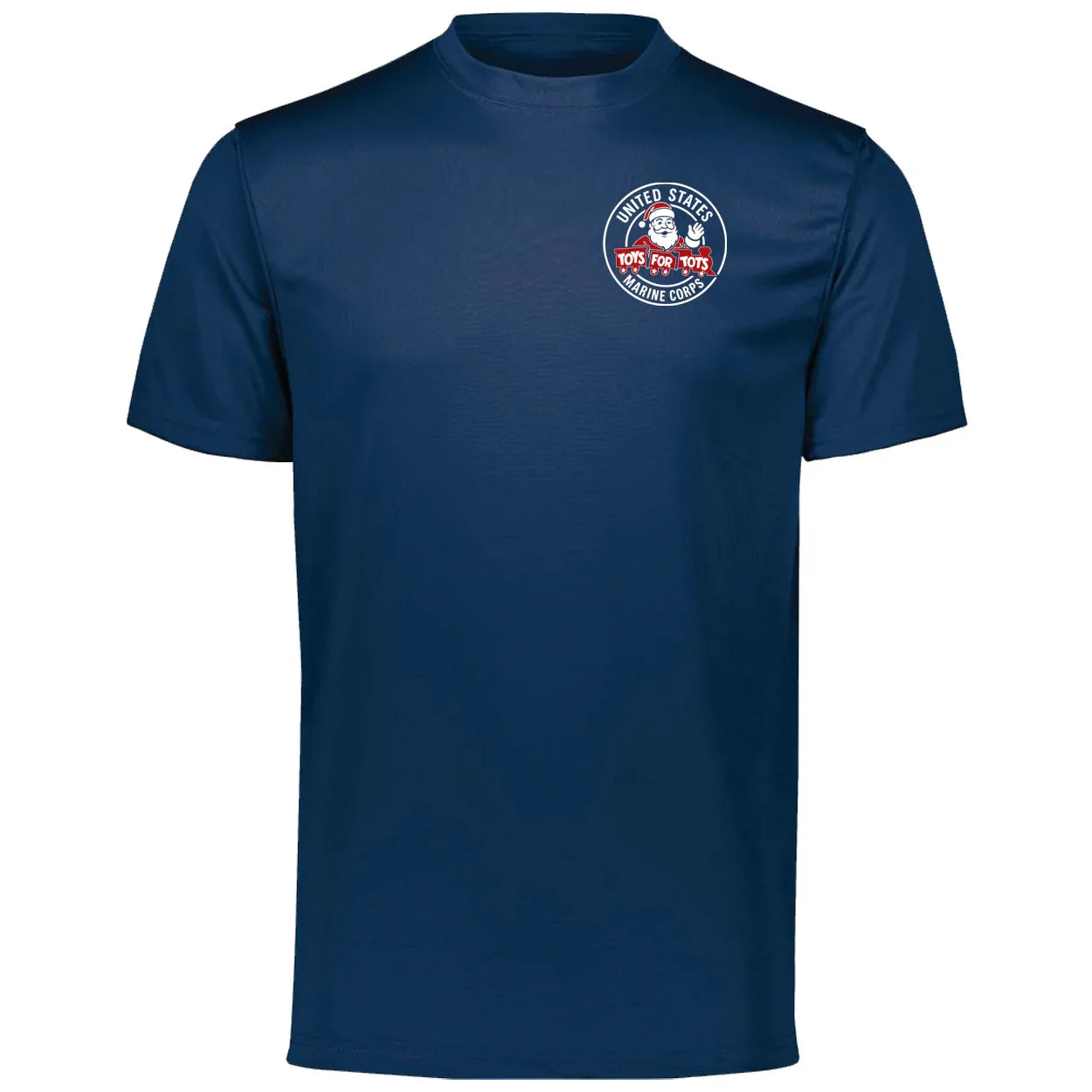 Santa Circle TFT Chest Seal Dri-Fit Performance T-Shirt - TFT GIFT SHOP