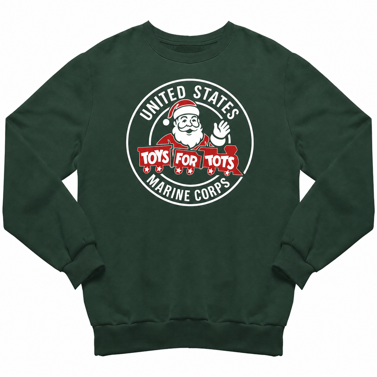 TFT CIRCLE SANTA SWEATSHIRTS - Forest