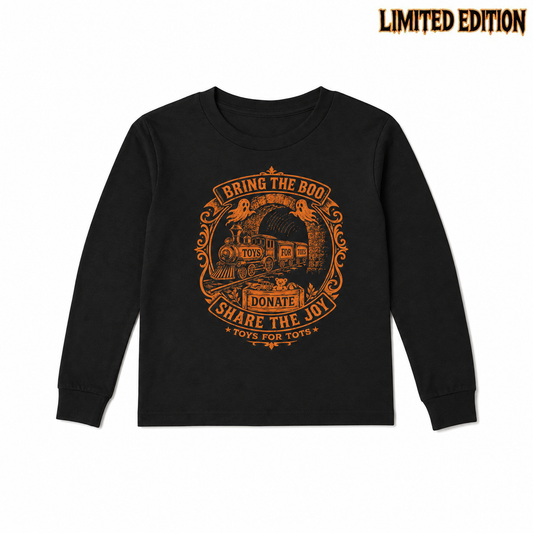LIMITED EDITION KIDS BOO HALLOWEEN LS - Black youth long sleeve