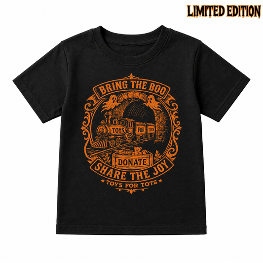 LIMITED EDITION KIDS BOO HALLOWEEN TEE - Black youth T-shirt