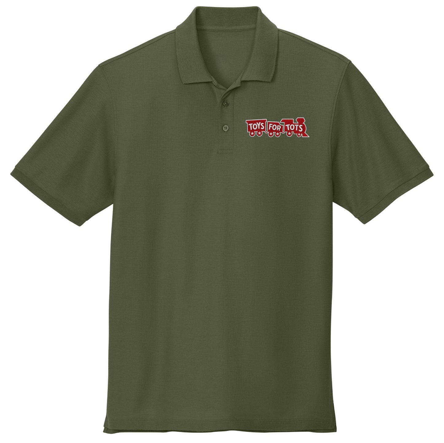 TFT Train Embroidered Pique Polo