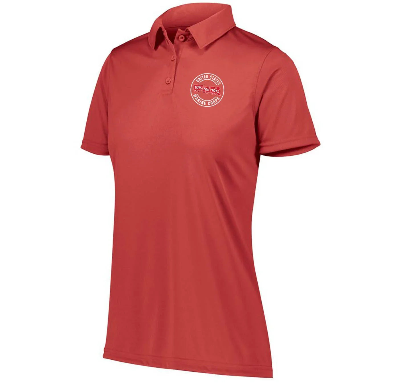 Circle TFT Chest Seal Screen-Printed Dri-Fit Performance Women's Polo - TFT GIFT SHOP