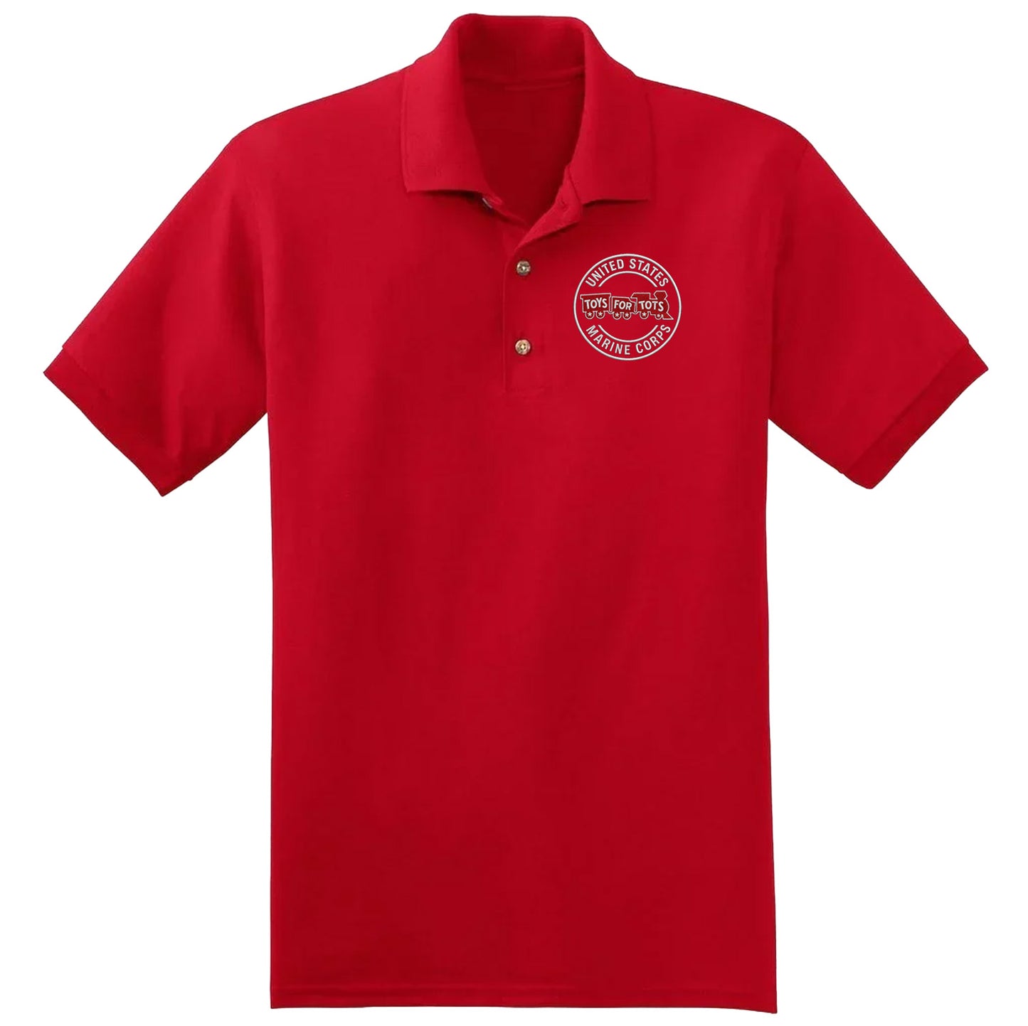 Embroidered Circle Chest Seal Polo