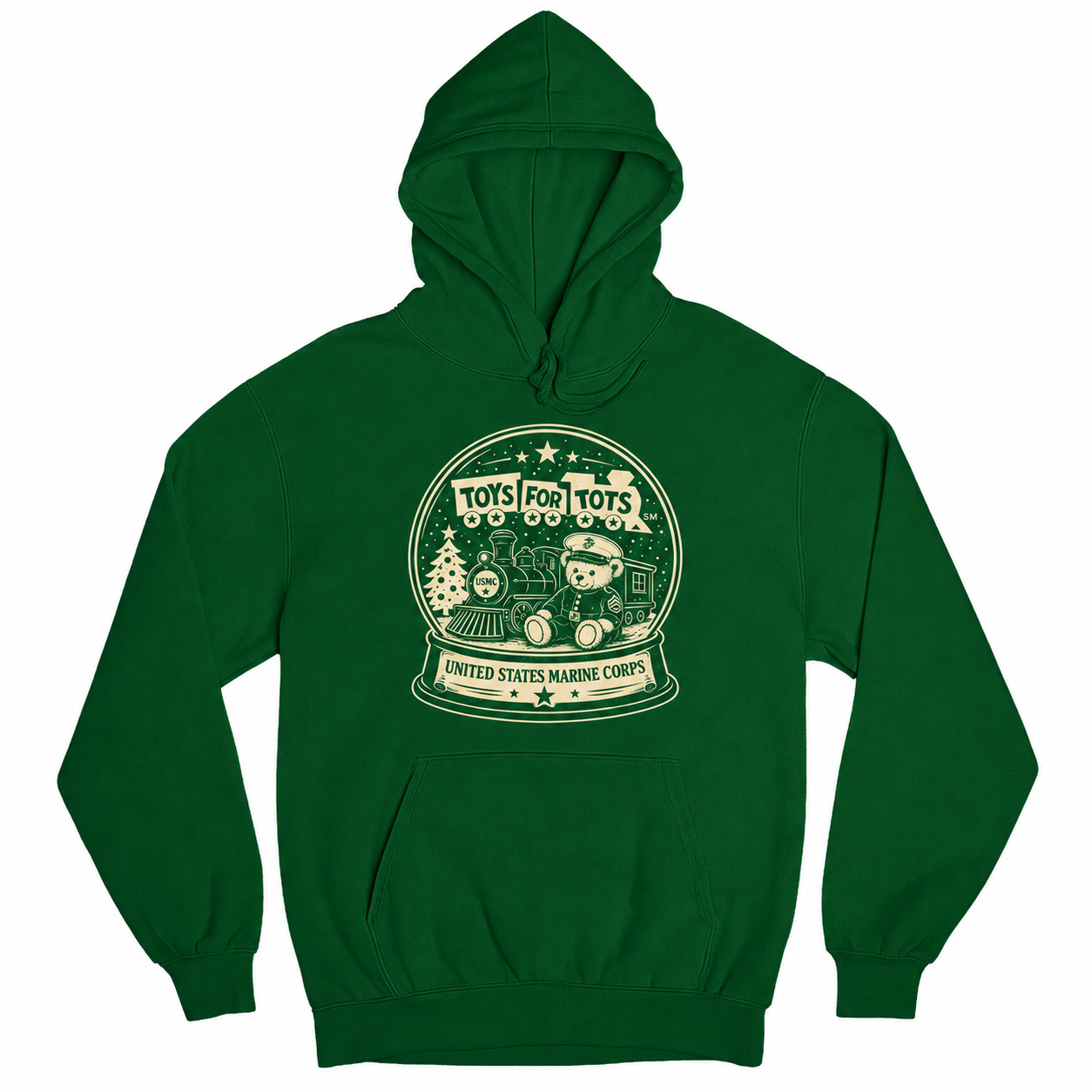 TFT SNOW GLOBE HOODIE hoodie - hunter green