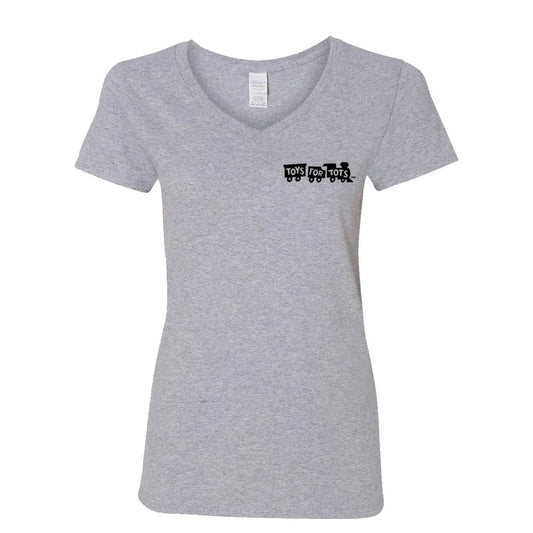 Black TFT Chest Seal Women's V-Neck - TFT GIFT SHOP