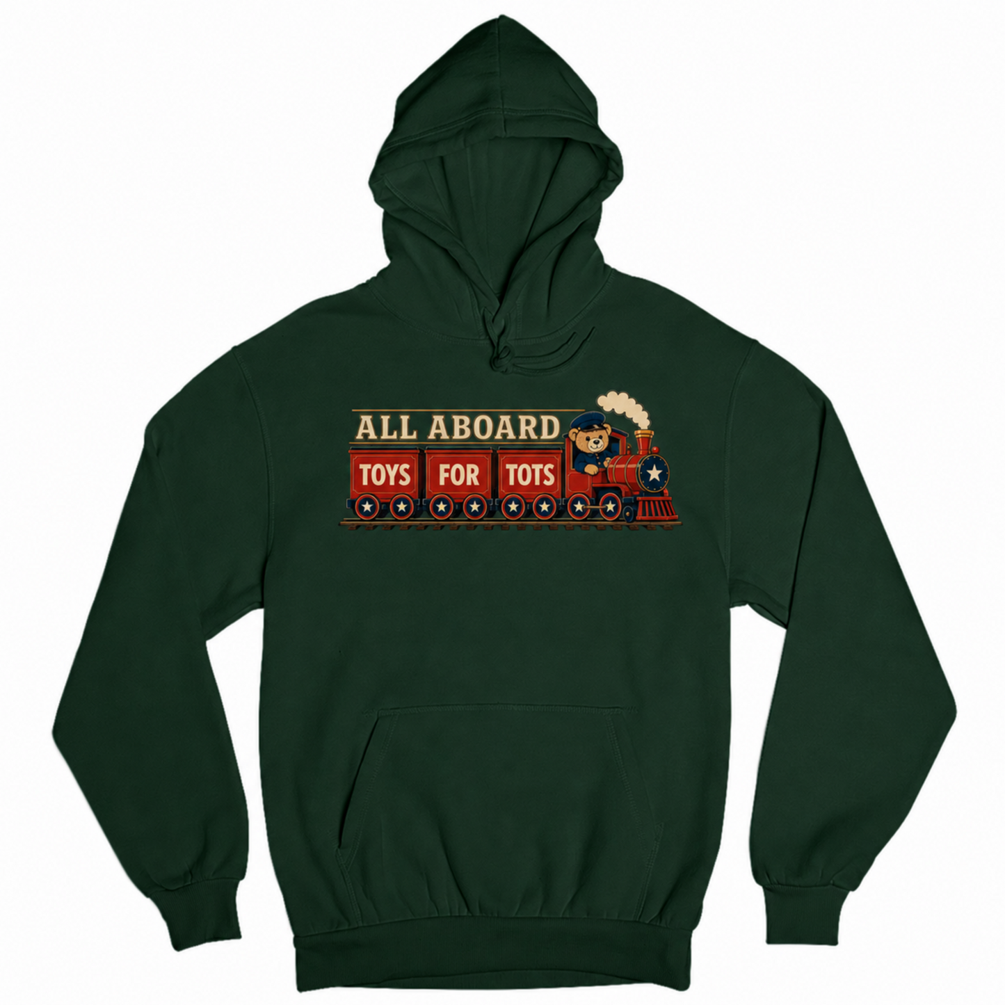 TFT ALL ABOARD HOODIE - HUNTERGREEN