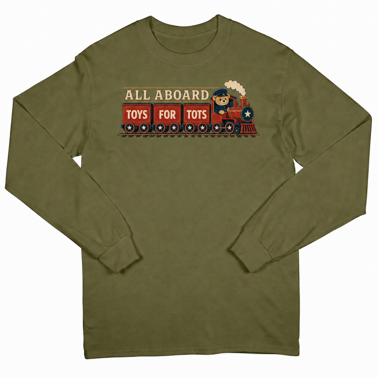 TFT ALL ABOARD LONG SLEEVE - Military Green