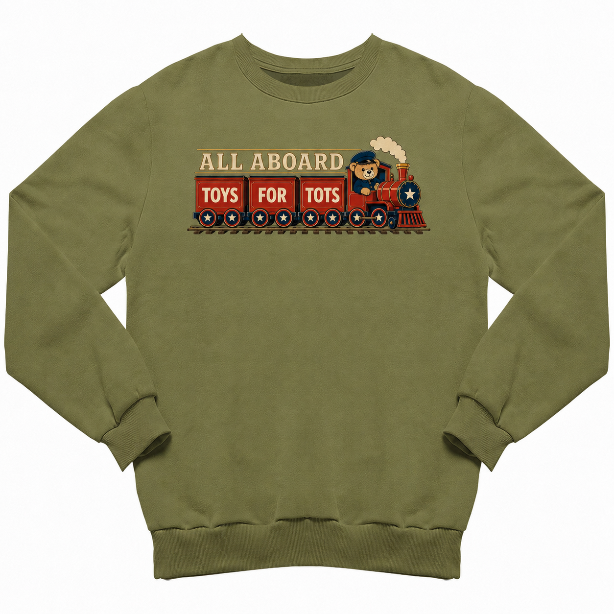 TFT ALL ABOARD SWEATSHIRT - Military Green