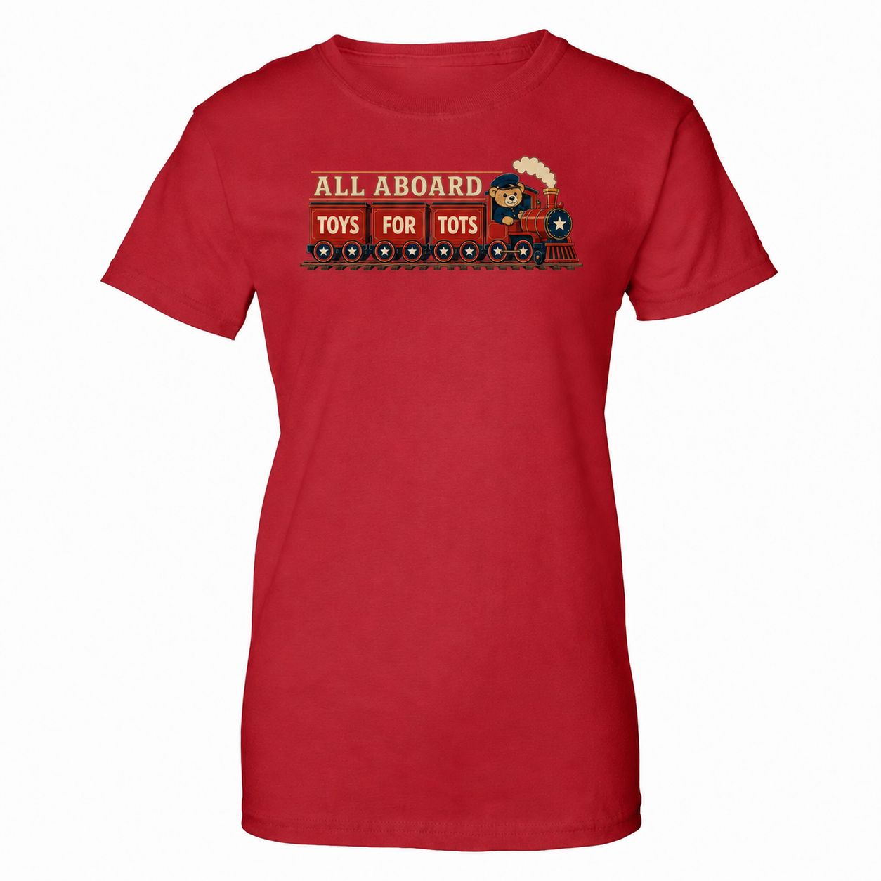 TFT ALL ABOARD WOMEN'S T-SHIRT - Red