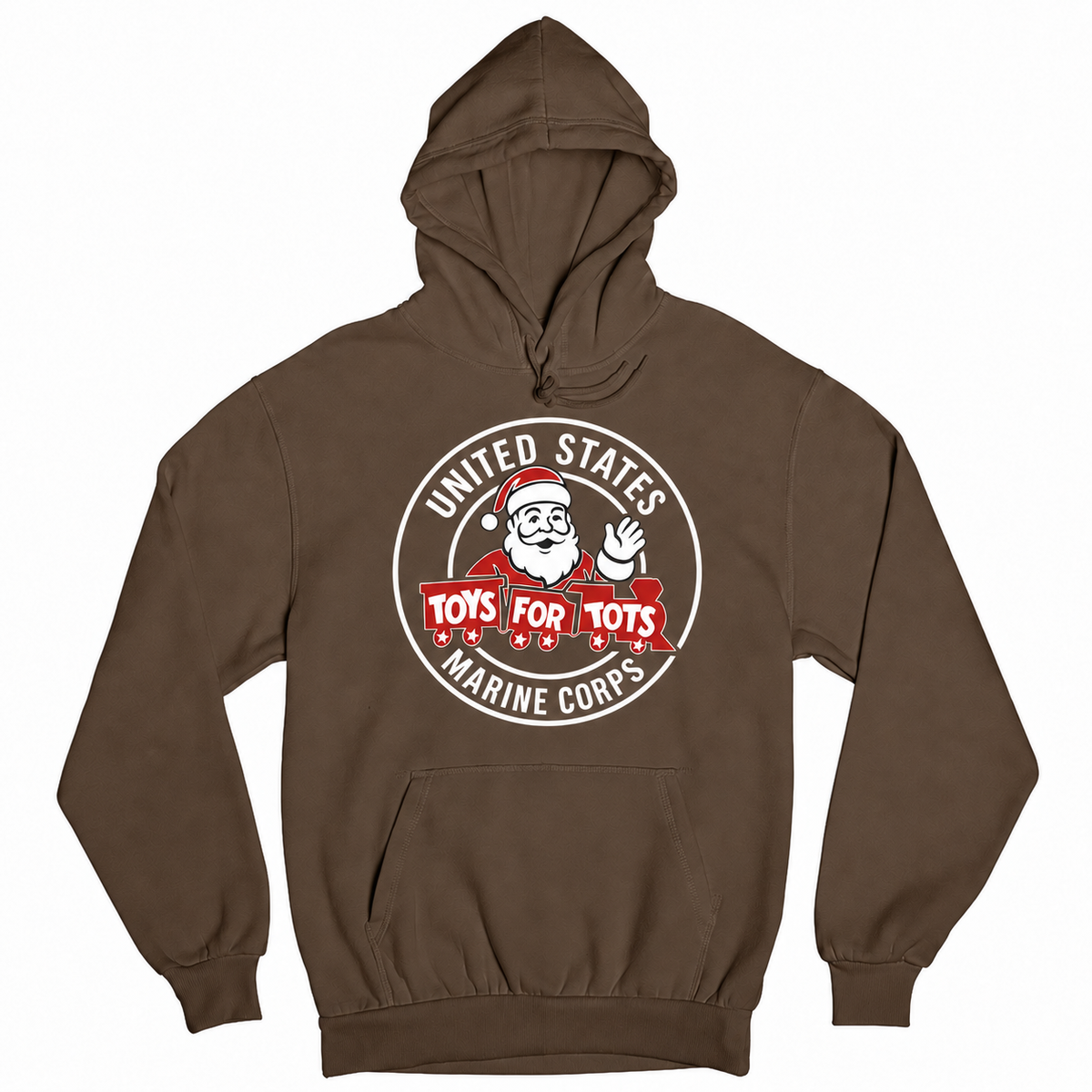 TFT Circle Santa Hoodie - Chocolate