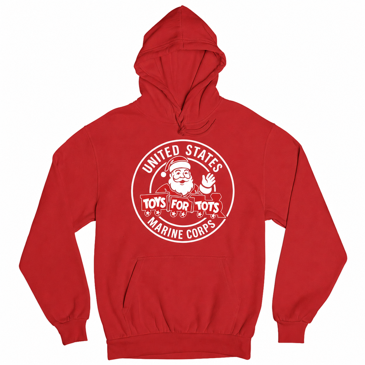 TFT CIRCLE SANTA HOODIE - Red