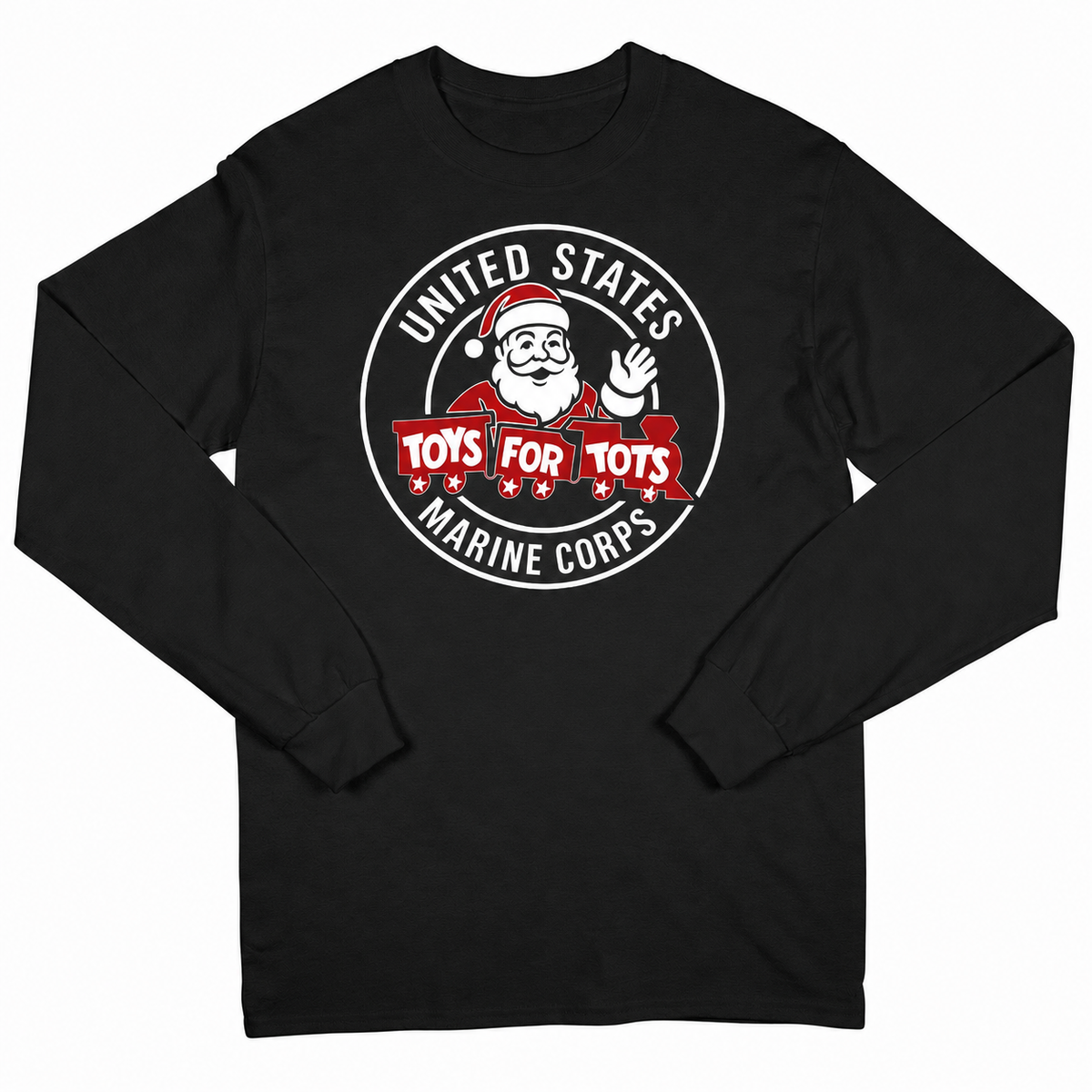 TFT CIRCLE SANTA LONG SLEEVE - BLACK