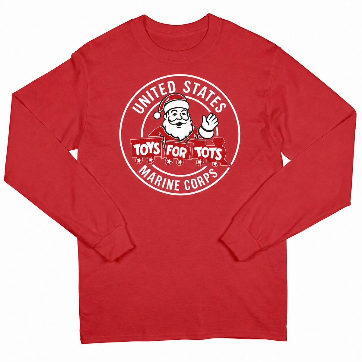 TFT CIRCLE SANTA LONG SLEEVE - RED