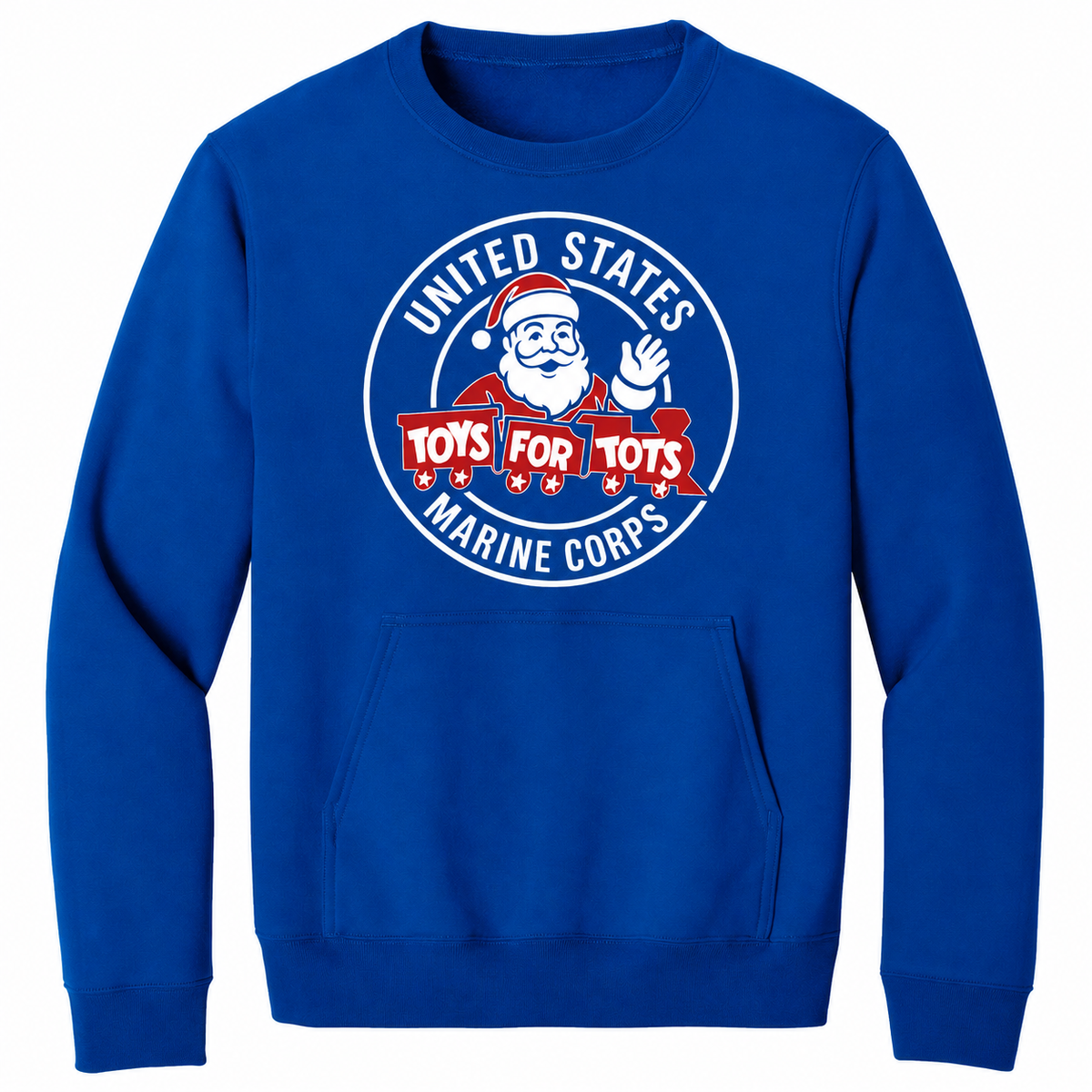 TFT Circle Santa Pocket Sweatshirt - Royal