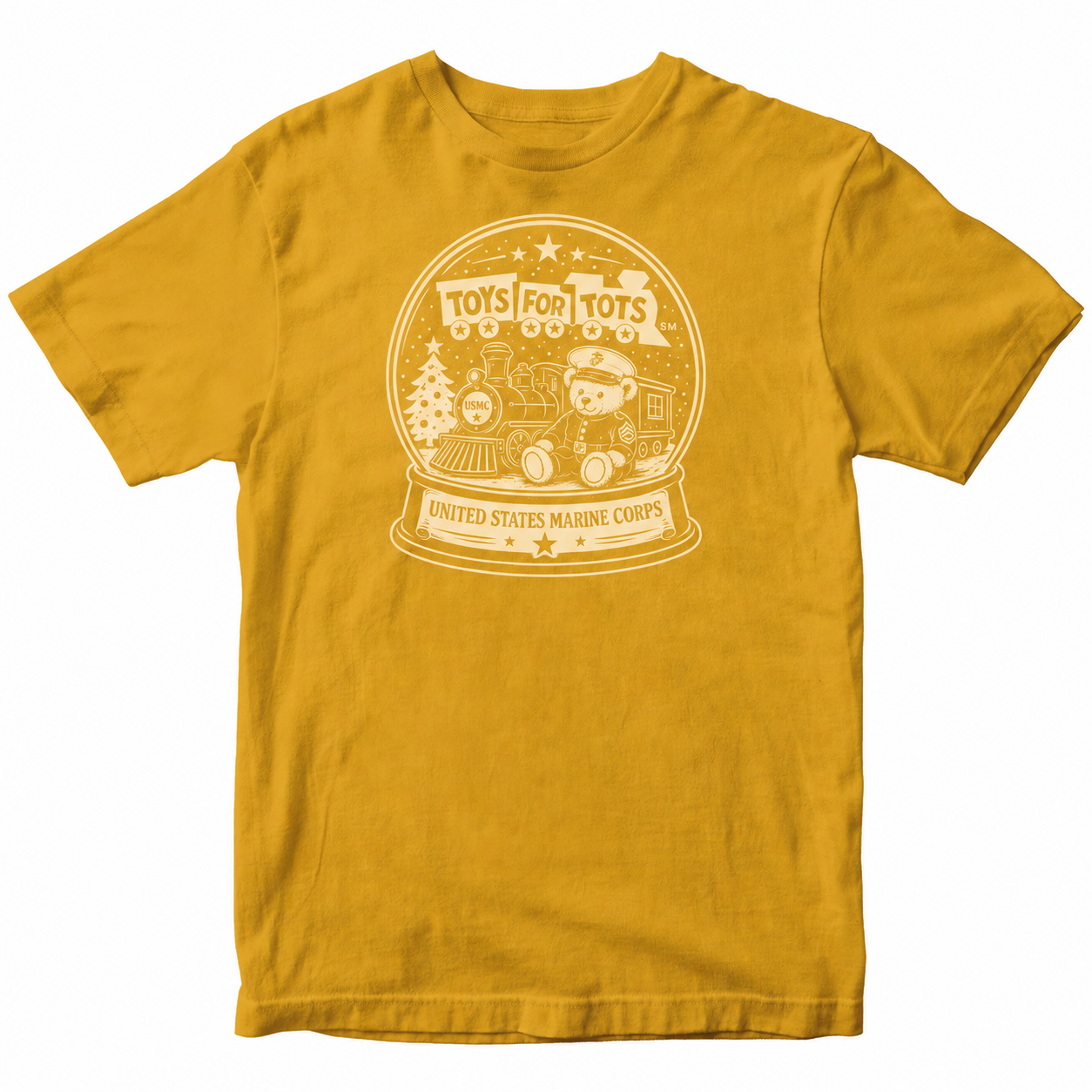 TFT SNOW GLOBE T-shirt - GOLD