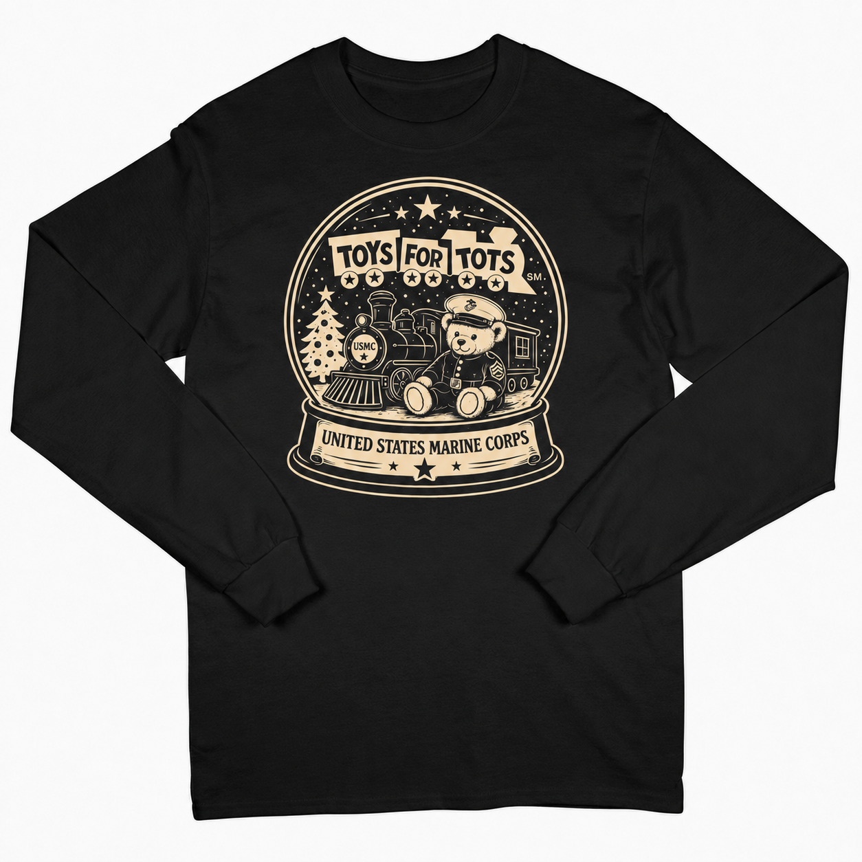 TFT SNOW GLOBE LONG SLEEVE long sleeve BLACK