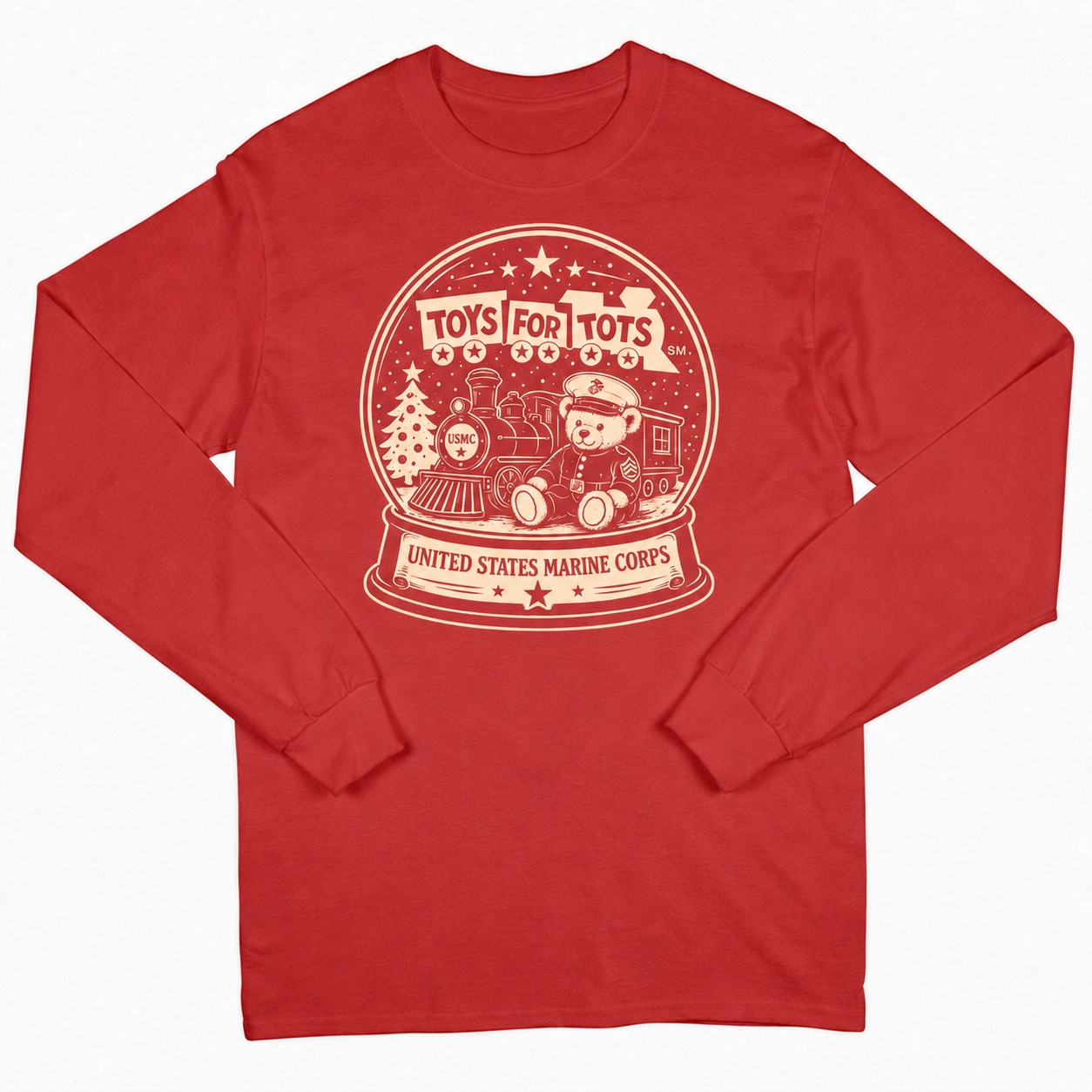 TFT SNOW GLOBE LONG SLEEVE long sleeve RED