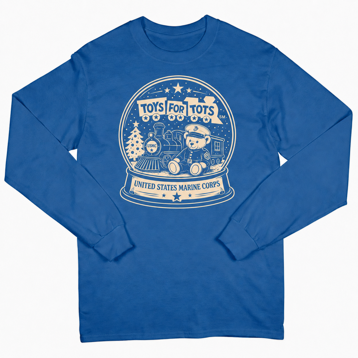 TFT SNOW GLOBE LONG SLEEVE long sleeve ROYAL