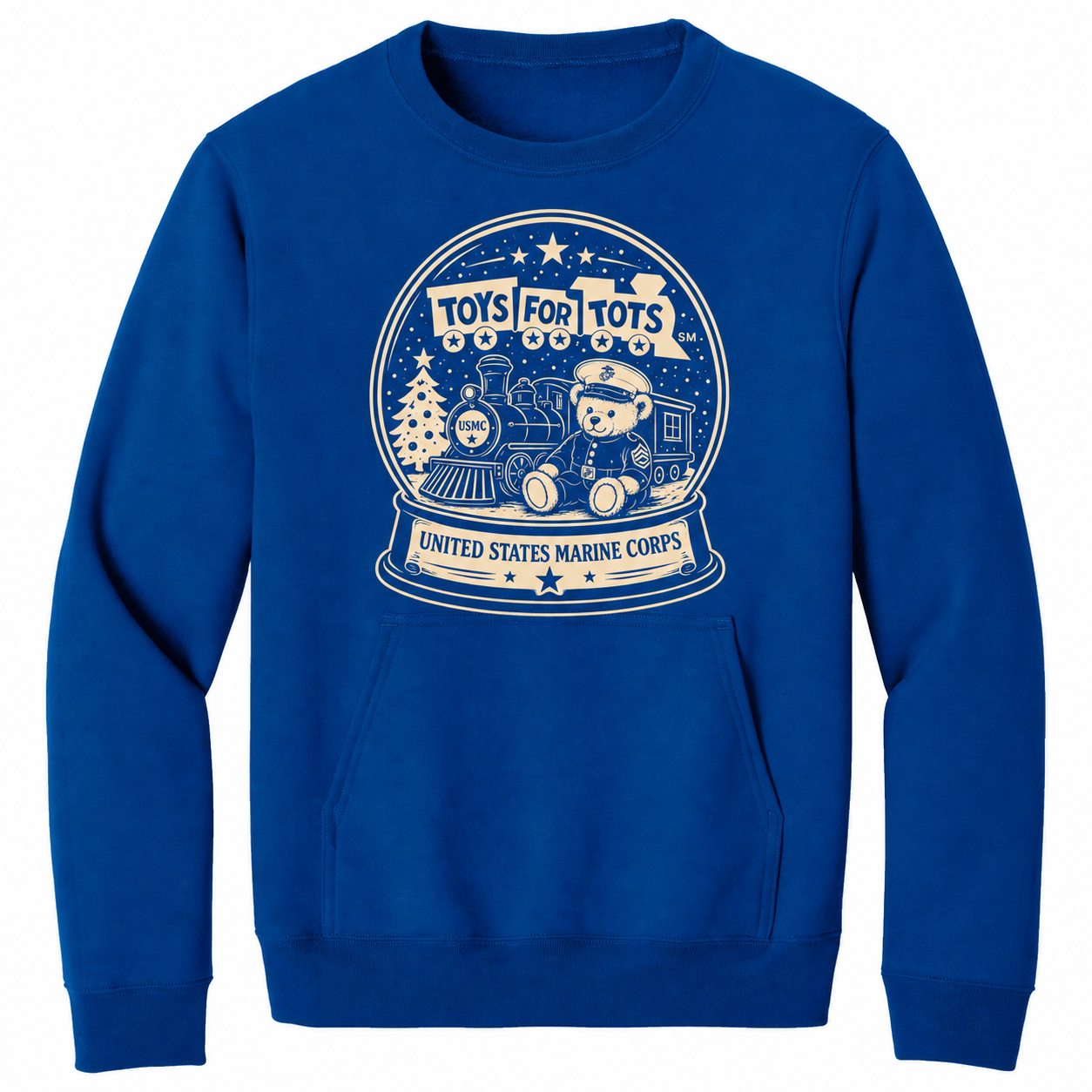 TFT Snow Globe Pocket Sweatshirt - royal