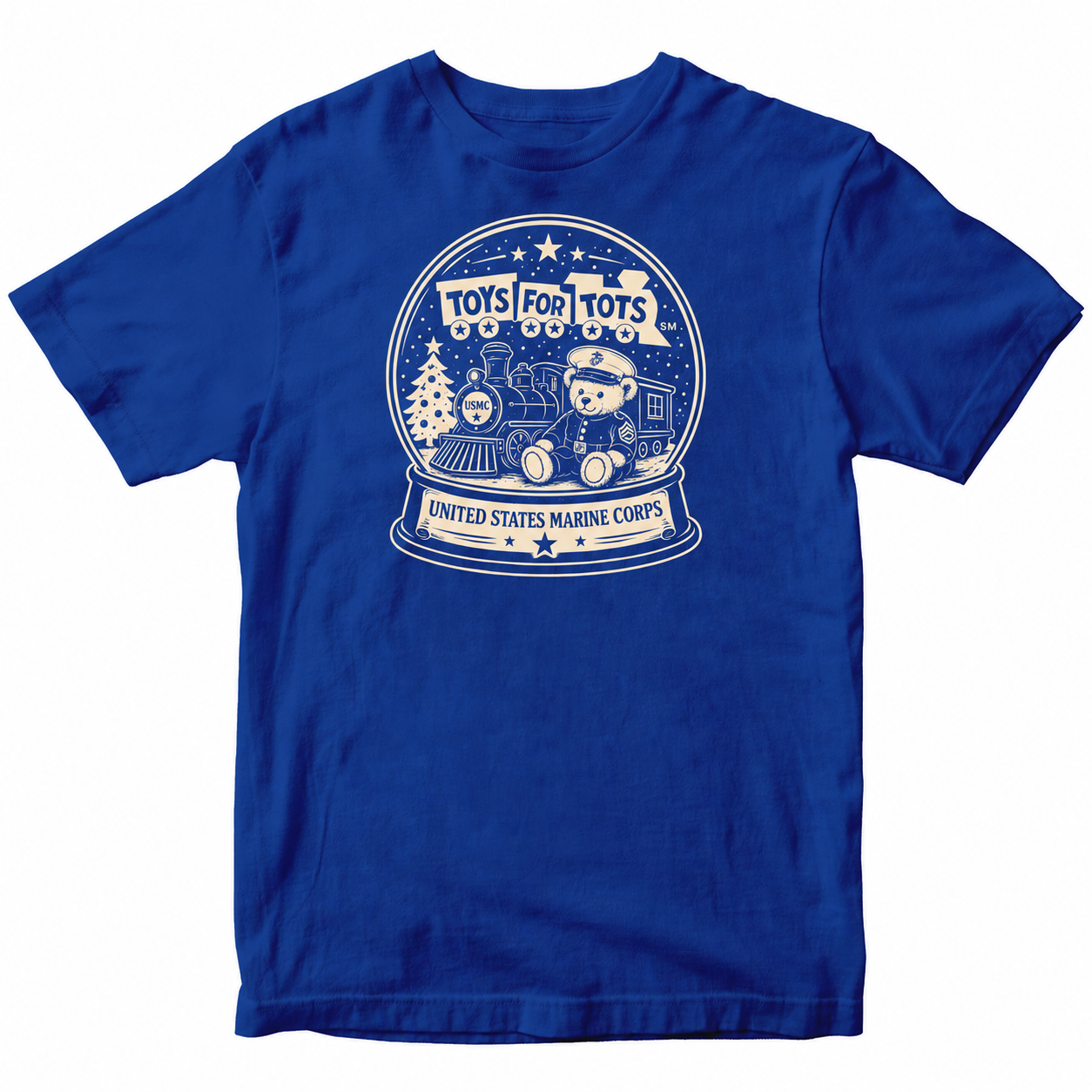 TFT SNOW GLOBE T-shirt - ROYAL